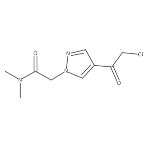 2-[4-(2-chloroacetyl)-1H-pyrazol-1-yl]-N,N-dimethylacetamide结构式