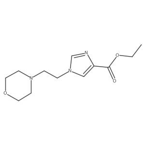 Ethyl 1-(2-morpholinoethyl)-1H-imidazole-4-carboxylate结构式