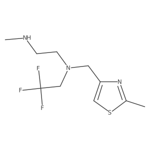 [(2-Methyl-1,3-thiazol-4-yl)methyl][2-(methylamino)ethyl](2,2,2-trifluoroethyl)amine Structure