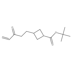Tert-butyl 3-(3-oxopent-4-en-1-yl)azetidine-1-carboxylate结构式