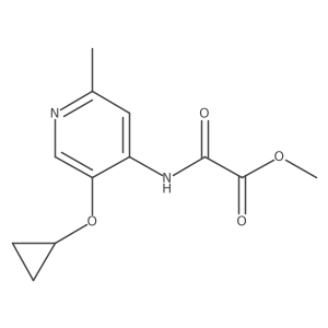 Methyl [(5-cyclopropoxy-2-methylpyridin-4-yl)carbamoyl]formate Structure