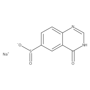 Sodium 4-oxo-3,4-dihydroquinazoline-6-sulfinate结构式
