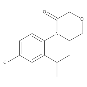 4-[4-Chloro-2-(propan-2-yl)phenyl]morpholin-3-one Structure