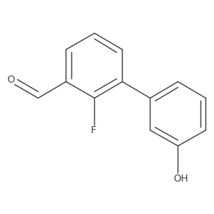 2-Fluoro-3-(3-hydroxyphenyl)benzaldehyde Structure
