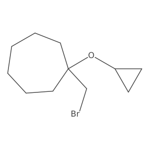 1-(Bromomethyl)-1-cyclopropoxycycloheptane Structure