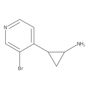 2-(3-Bromopyridin-4-yl)cyclopropan-1-amine结构式