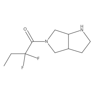 1-Butanone, 2,2-difluoro-1-[(3aS,6aS)-hexahydropyrrolo[3,4-b]pyrrol-5(1H)-yl]-结构式