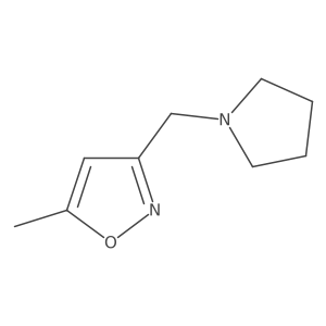 5-Methyl-3-[(pyrrolidin-1-yl)methyl]-1,2-oxazole结构式