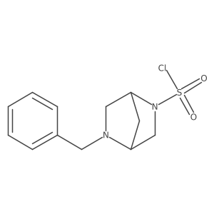 (1S,4S)-5-benzyl-2,5-diazabicyclo[2.2.1]heptane-2-sulfonyl chloride结构式