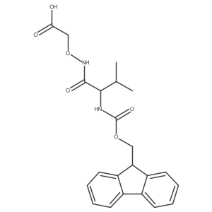 2-{[(2S)-2-({[(9H-fluoren-9-yl)methoxy]carbonyl}amino)-3-methylbutanamido]oxy}acetic acid Structure