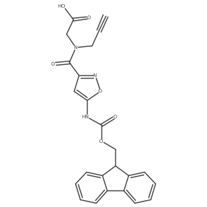 2-{1-[5-({[(9H-fluoren-9-yl)methoxy]carbonyl}amino)-1,2-oxazol-3-yl]-N-(prop-2-yn-1-yl)formamido}acetic acid Structure