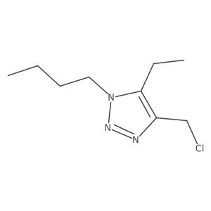 1-butyl-4-(chloromethyl)-5-ethyl-1H-1,2,3-triazole Structure