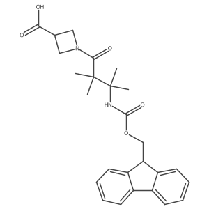 1-[3-({[(9H-fluoren-9-yl)methoxy]carbonyl}amino)-2,2,3-trimethylbutanoyl]azetidine-3-carboxylic acid Structure