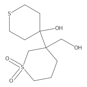 3-(Hydroxymethyl)-3-(4-hydroxythian-4-yl)-1lambda6-thiane-1,1-dione Structure