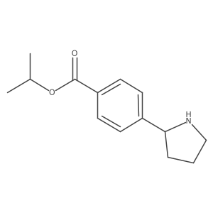 Propan-2-yl 4-(pyrrolidin-2-yl)benzoate结构式