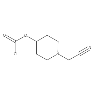 1-(Cyanomethyl)piperidin-4-yl chloroformate结构式