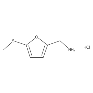 [5-(Methylsulfanyl)furan-2-yl]methanamine hydrochloride结构式