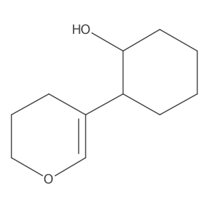 rac-(1R,2S)-2-(3,4-dihydro-2H-pyran-5-yl)cyclohexan-1-ol结构式