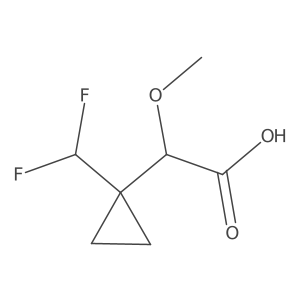 2-[1-(Difluoromethyl)cyclopropyl]-2-methoxyacetic acid结构式