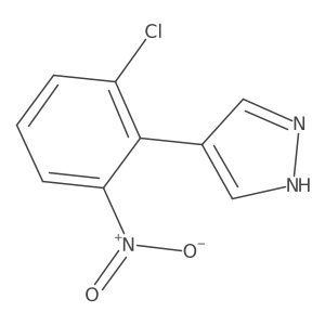 4-(2-chloro-6-nitrophenyl)-1H-pyrazole结构式