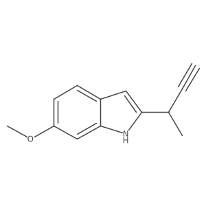 2-(but-3-yn-2-yl)-6-methoxy-1H-indole Structure
