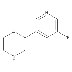 2-(5-Fluoropyridin-3-yl)morpholine结构式