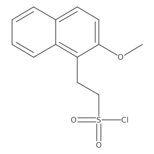2-(2-Methoxynaphthalen-1-yl)ethane-1-sulfonyl chloride结构式