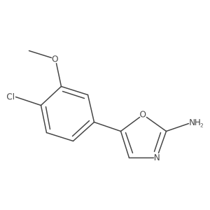 5-(4-Chloro-3-methoxyphenyl)-1,3-oxazol-2-amine Structure