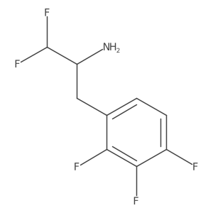 1,1-Difluoro-3-(2,3,4-trifluorophenyl)propan-2-amine Structure