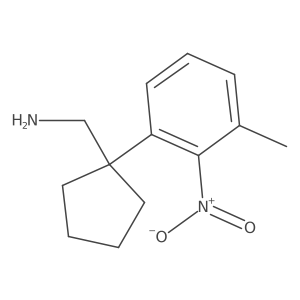 [1-(3-Methyl-2-nitrophenyl)cyclopentyl]methanamine结构式