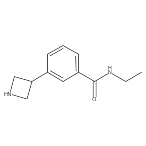 3-(azetidin-3-yl)-N-ethylbenzamide结构式