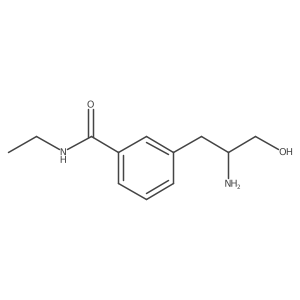 3-(2-amino-3-hydroxypropyl)-N-ethylbenzamide结构式