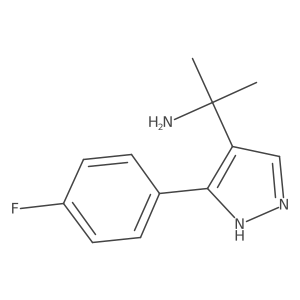 2-[3-(4-fluorophenyl)-1H-pyrazol-4-yl]propan-2-amine Structure