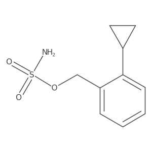 (2-Cyclopropylphenyl)methyl sulfamate结构式