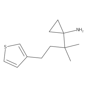 1-[2-Methyl-4-(thiophen-3-yl)butan-2-yl]cyclopropan-1-amine Structure