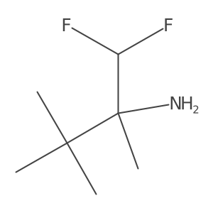 1,1-Difluoro-2,3,3-trimethylbutan-2-amine Structure