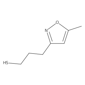3-(5-Methyl-1,2-oxazol-3-yl)propane-1-thiol Structure