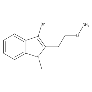 O-[2-(3-bromo-1-methyl-1H-indol-2-yl)ethyl]hydroxylamine结构式