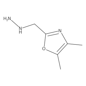 2-(Hydrazinylmethyl)-4,5-dimethyl-1,3-oxazole结构式
