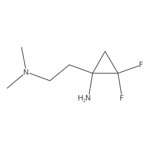 1-[2-(Dimethylamino)ethyl]-2,2-difluorocyclopropan-1-amine Structure