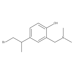 4-(1-Bromopropan-2-yl)-2-[(dimethylamino)methyl]phenol Structure