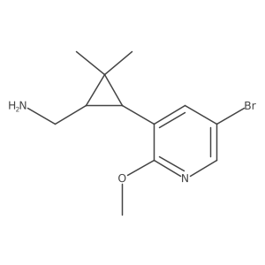 [3-(5-Bromo-2-methoxypyridin-3-yl)-2,2-dimethylcyclopropyl]methanamine结构式