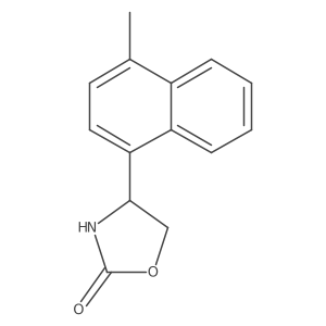 4-(4-Methylnaphthalen-1-yl)-1,3-oxazolidin-2-one结构式