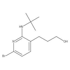 6-Bromo-2-[(1,1-dimethylethyl)amino]-3-pyridinepropanol Structure