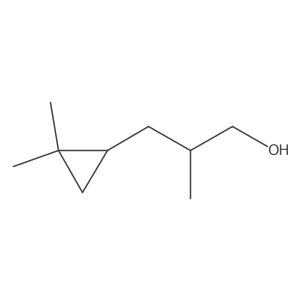(2S)-3-(2,2-Dimethylcyclopropyl)-2-methylpropan-1-ol结构式