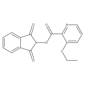 1,3-dioxo-2,3-dihydro-1H-isoindol-2-yl 3-(ethylsulfanyl)pyridine-2-carboxylate Structure