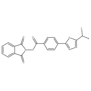 1,3-dioxo-2,3-dihydro-1H-isoindol-2-yl 4-[5-(difluoromethyl)-1,3,4-oxadiazol-2-yl]benzoate结构式