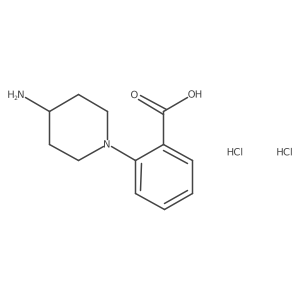 2-(4-Aminopiperidin-1-yl)benzoic acid dihydrochloride Structure