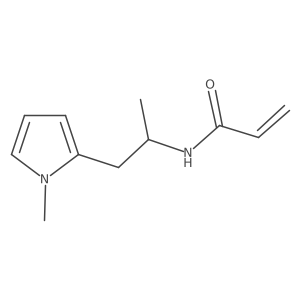 N-[1-(1-Methylpyrrol-2-yl)propan-2-yl]prop-2-enamide结构式