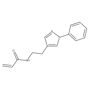 N-[2-(1-phenyl-1H-pyrazol-4-yl)ethyl]prop-2-enamide Structure
